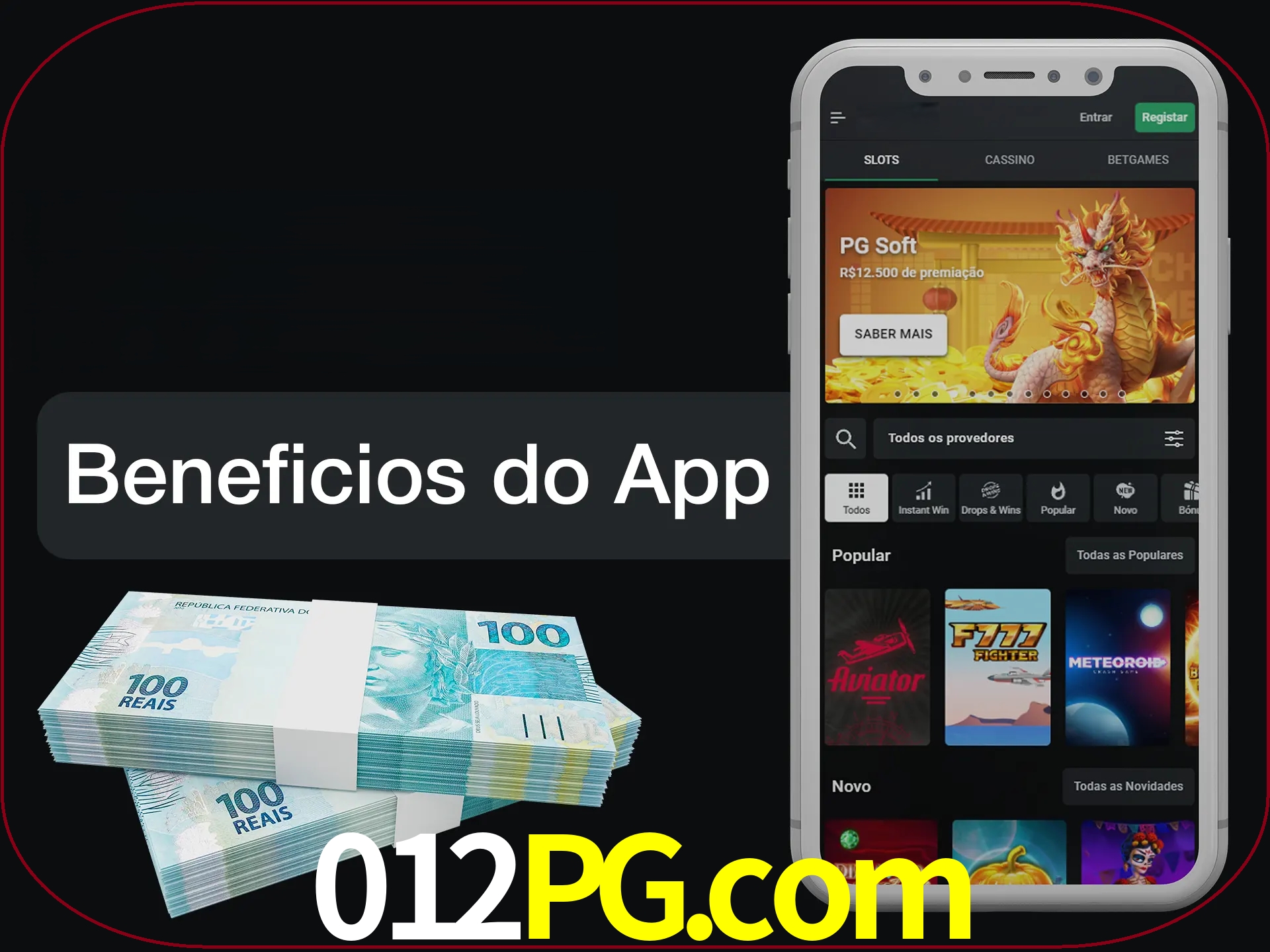 Obtenha todos os benefícios usando o aplicativo.