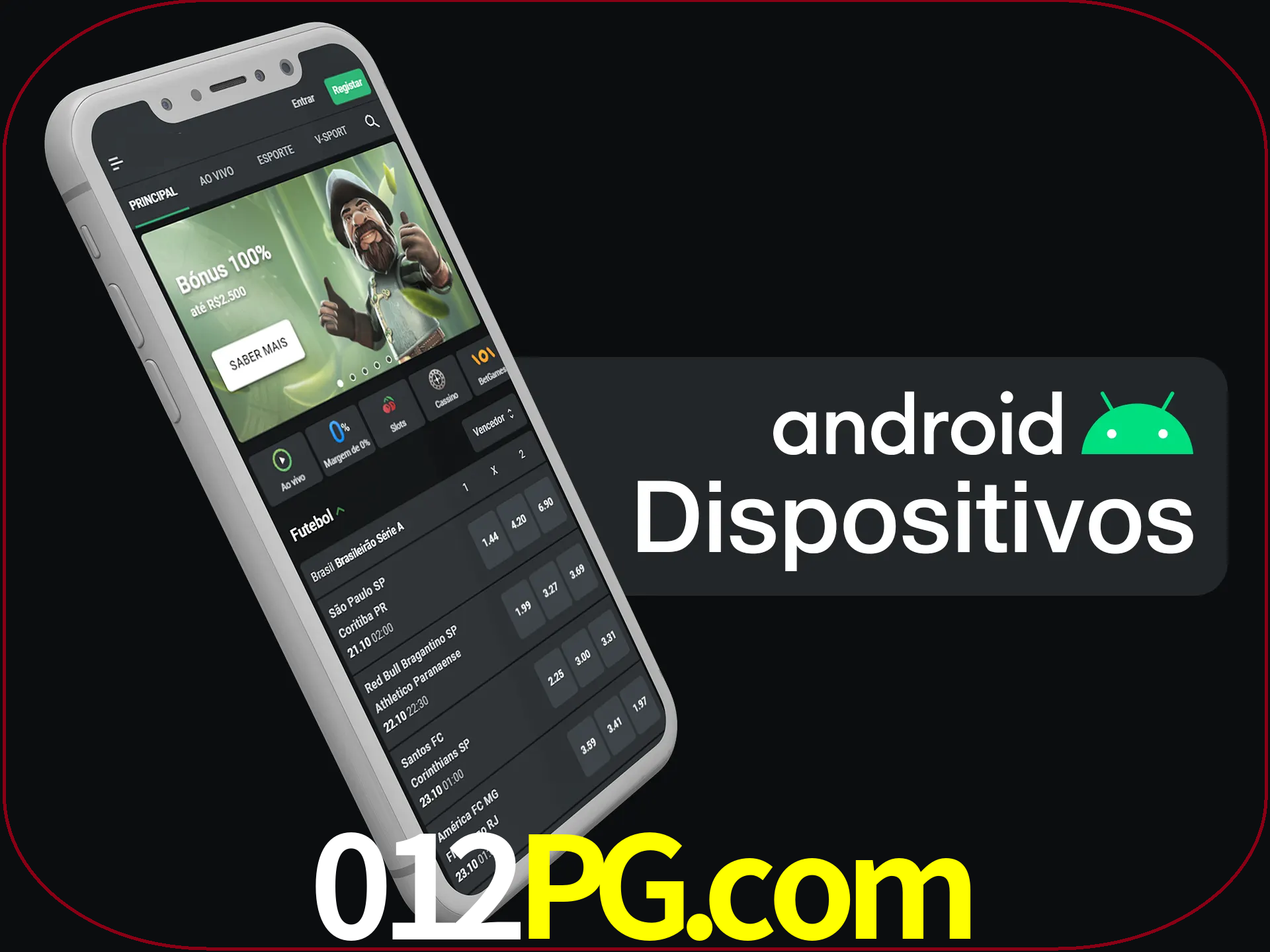 O aplicativo suporta a maioria de todos os dispositivos Android.