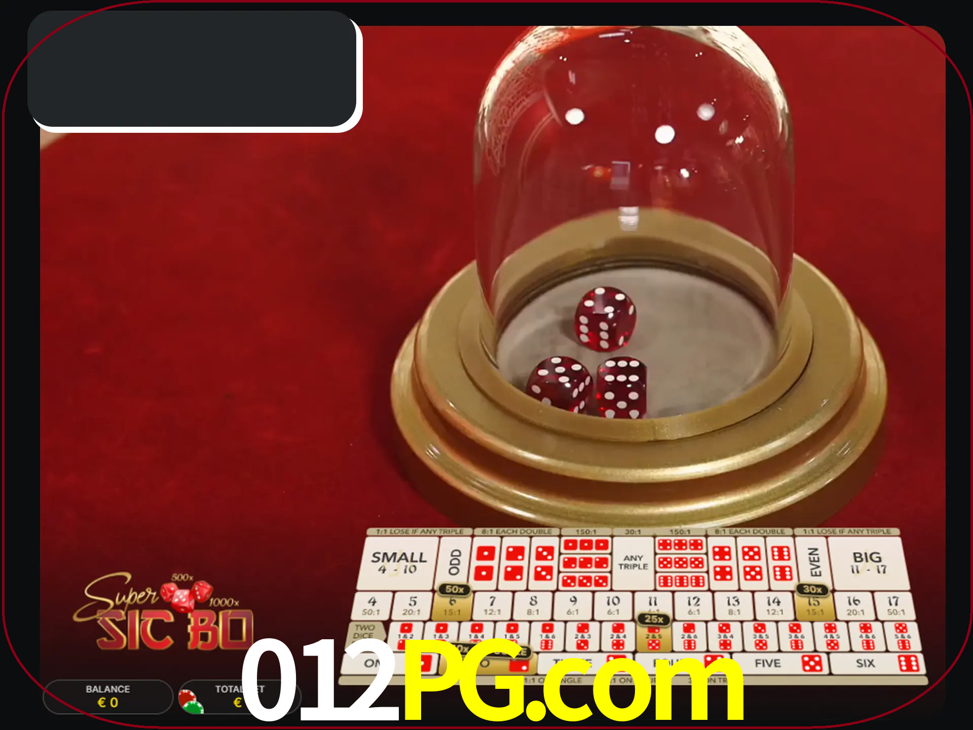 Deixe os dados ao seu lado nos jogos da Sic Bo.