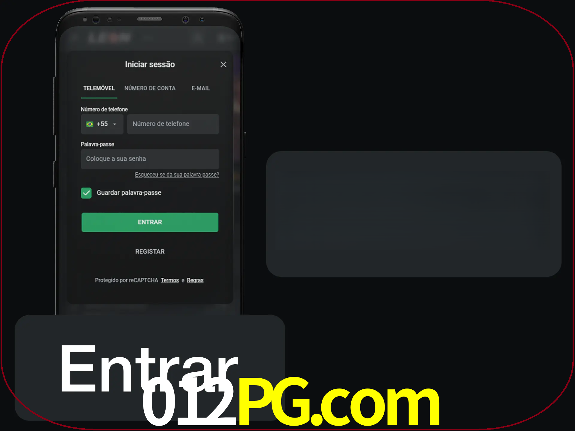 Faça o login para começar a apostar e jogar no cassino.